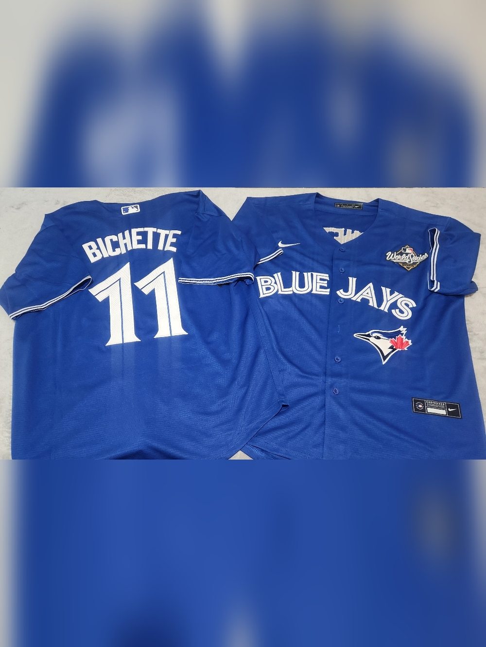 B. Bichette Blue Jays WS jersey
